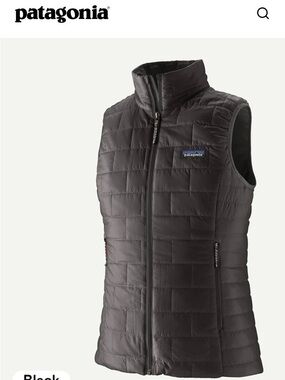 Patagonia Women's Black Quilted Puffer Vest